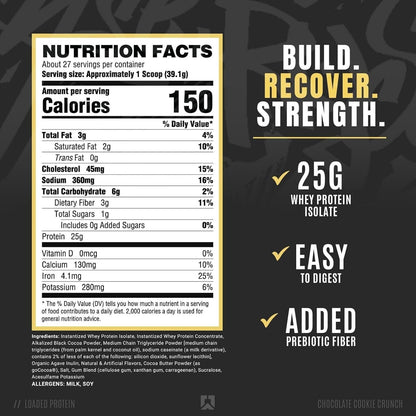Ryse Core Series Loaded Protein 27 Servings (Chocolate Cookie Blast) 2.3 lbs