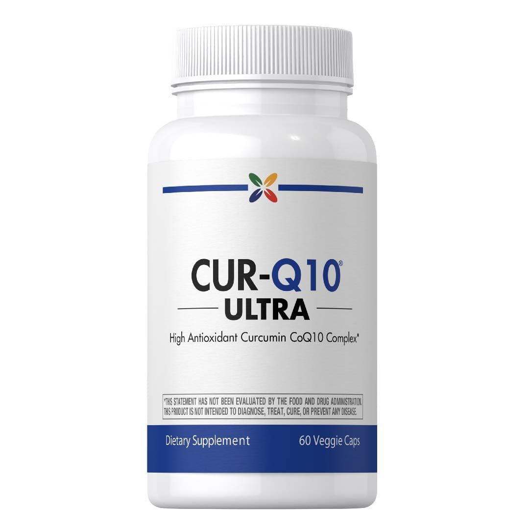 Stop Aging Now - CoQ10 200mg - 60 Capsules - Antioxidant Curcumin Complex Supplement