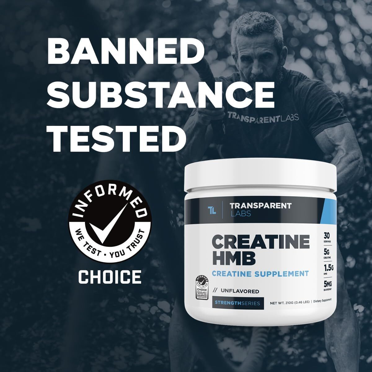 Transparent Labs Creatine Monohydrate HMB Powder - Strawberry Lemonade