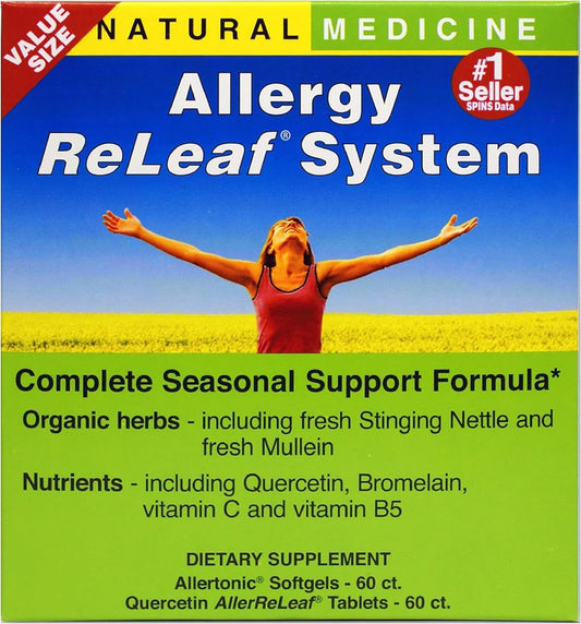 Herbs Etc Allergy ReLeaf System - 2 Bottles (Allertonic & Quercetin) 60+60