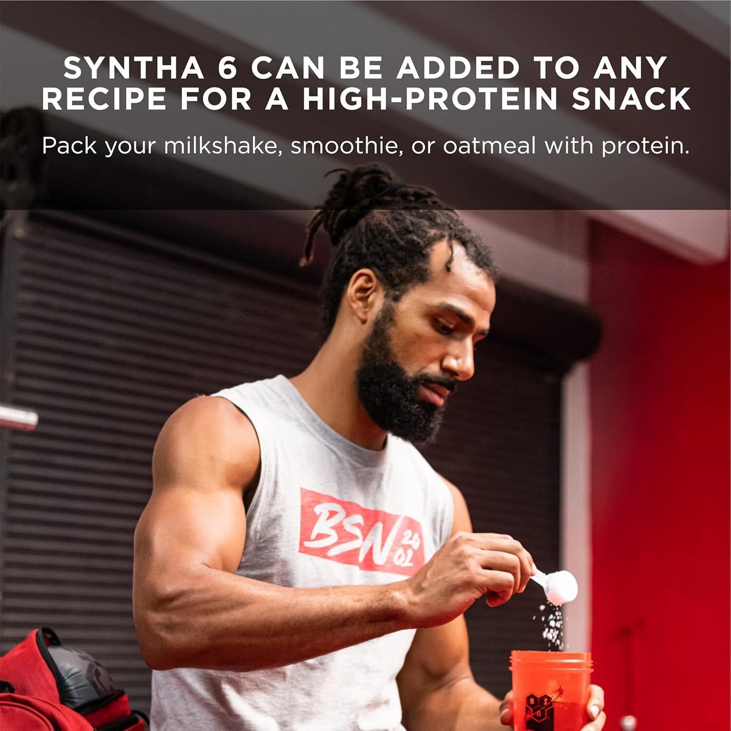 BSN Syntha-6 Protein 5LB Vanilla Ice Cream Protein Powder Long shelf life
