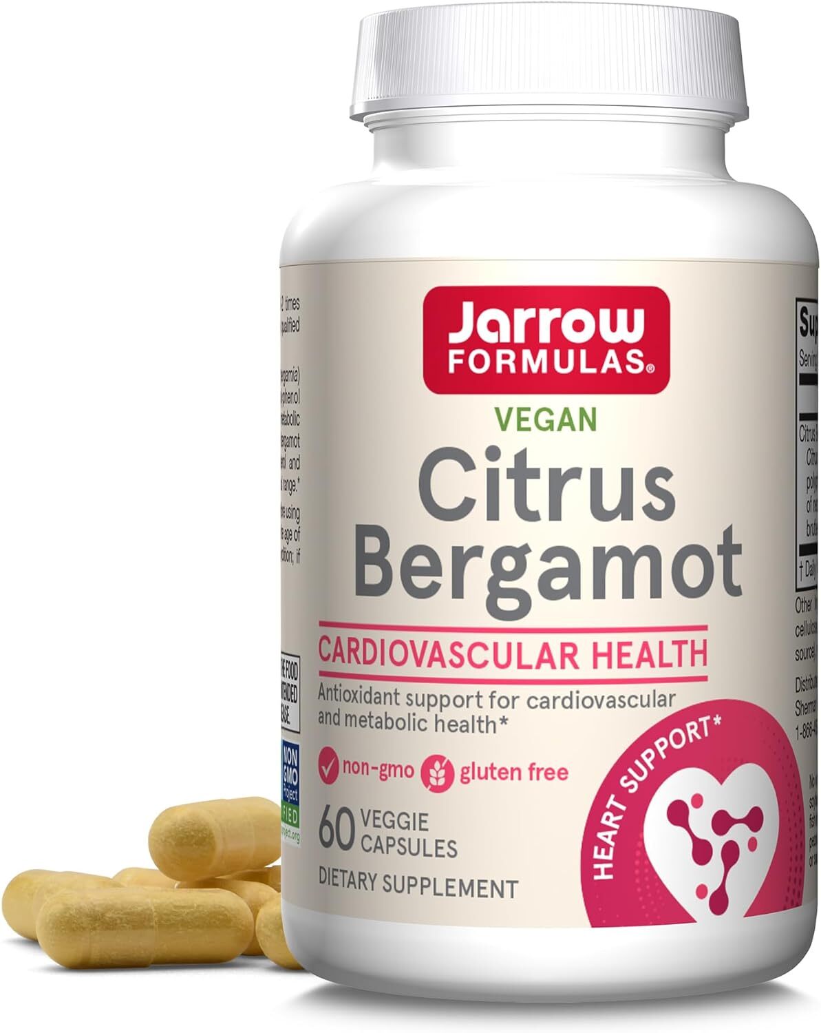 Jarrow Formulas Citrus Bergamot, 500 Mg, 60 ct Exp: 05/2025 NO REFUNDS