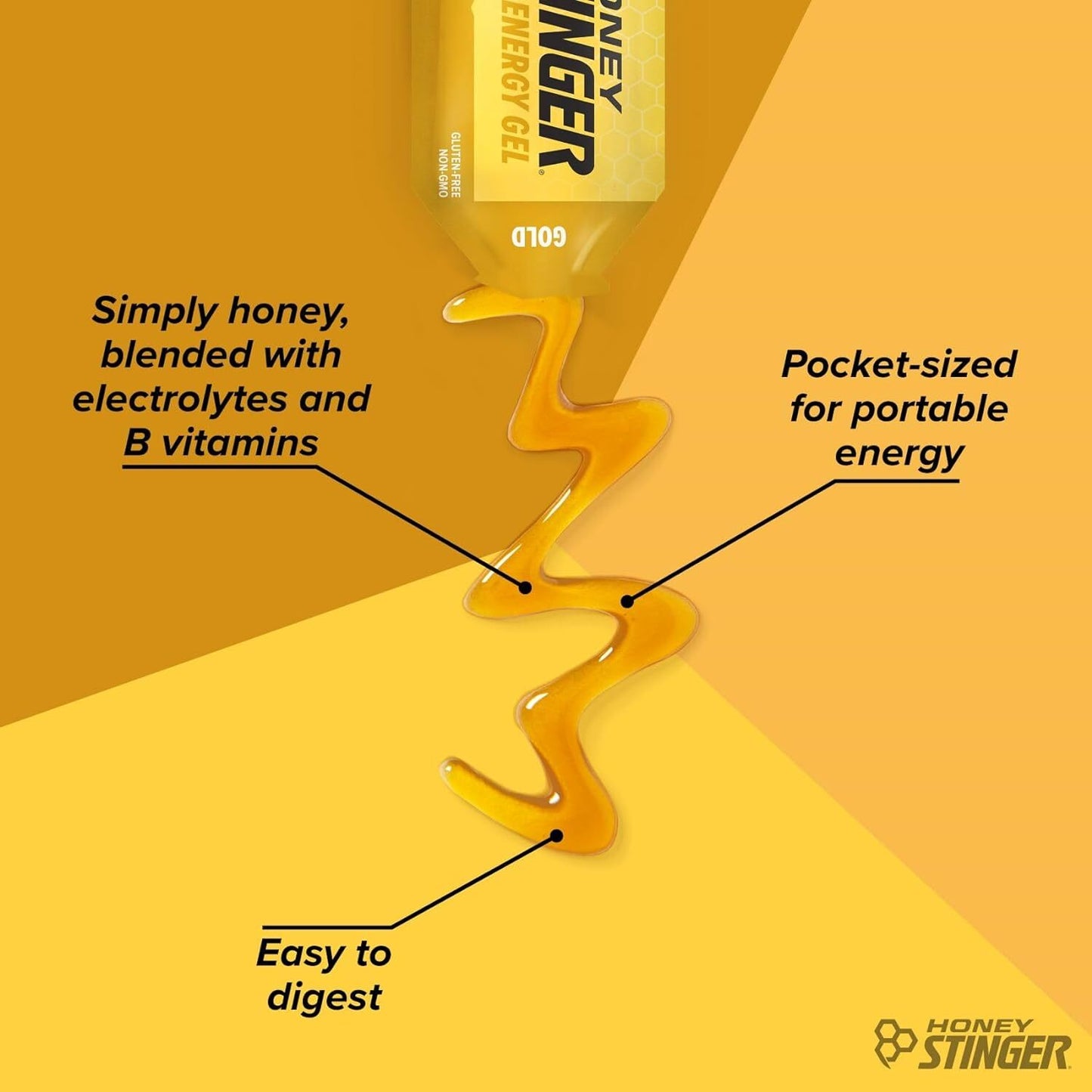 Honey Stinger Energy Gel - Gold, Box of 24