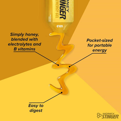 Honey Stinger Energy Gel - Gold, Box of 24