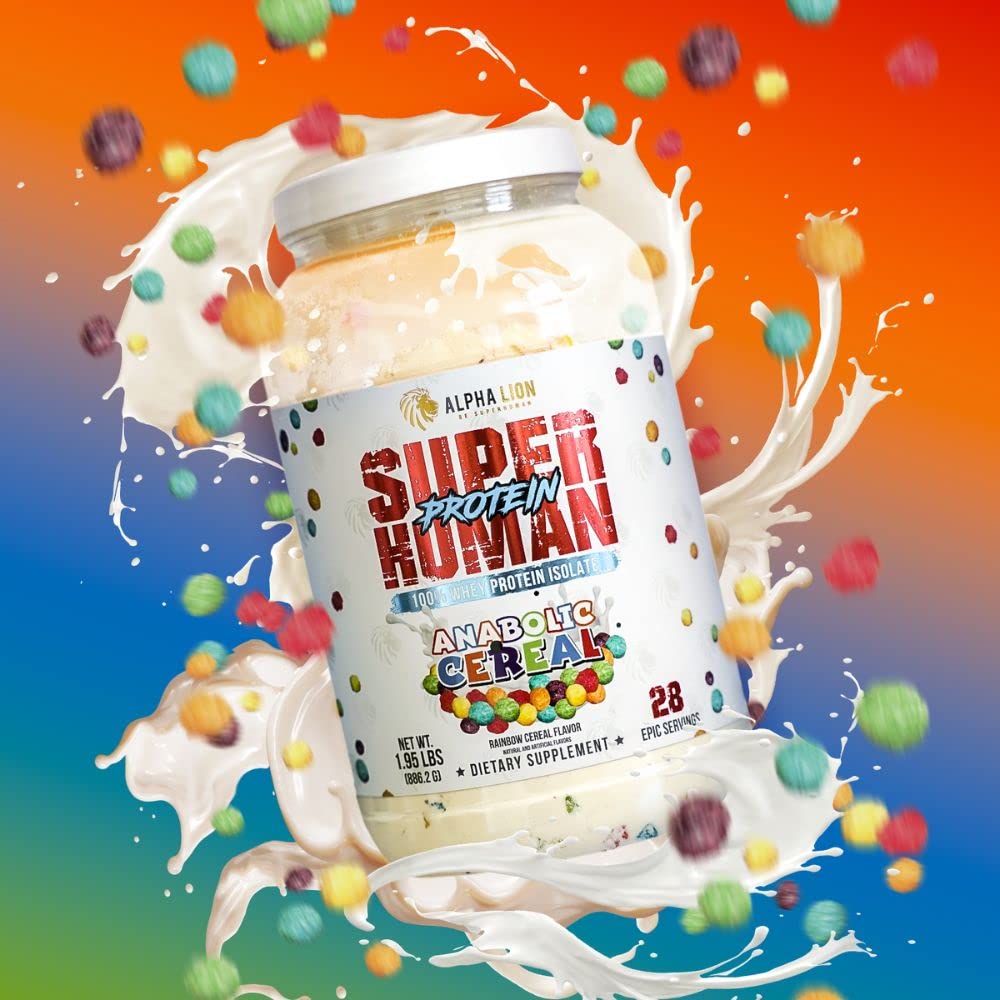 ALPHA LION Superhuman Whey Protein Powder, Great Tasting Pure Whey Protein Isolate, Low Carb, Low Sugar, No Bloat Post Workout, Muscle Recovery & Growth (28 Servings, Orange Gainsicle)