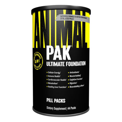 Animal Pak - Convenient All-in-One Vitamin & Supplement Powder - Zinc, Vitamins C, B, D, Amino Acids, Immune Support, Digestive Enzymes, and More - Daily Multivitamin for Women & Men - 60 Scoops