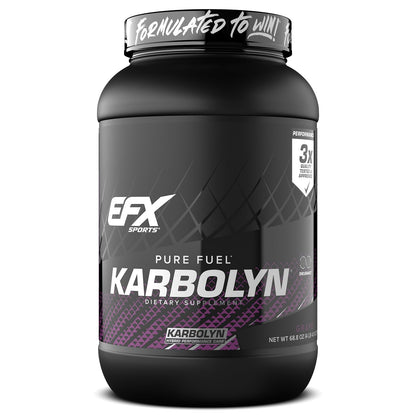 EFX Sports Karbolyn Fuel | Fast-Absorbing Carbohydrate Powder | Carb Load, Sustained Energy, Quick Recovery | Stimulant Free | 39 Servings (Neutral)