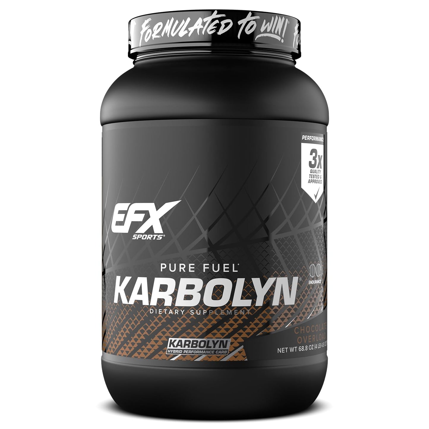 EFX Sports Karbolyn Fuel | Fast-Absorbing Carbohydrate Powder | Carb Load, Sustained Energy, Quick Recovery | Stimulant Free | 39 Servings (Neutral)