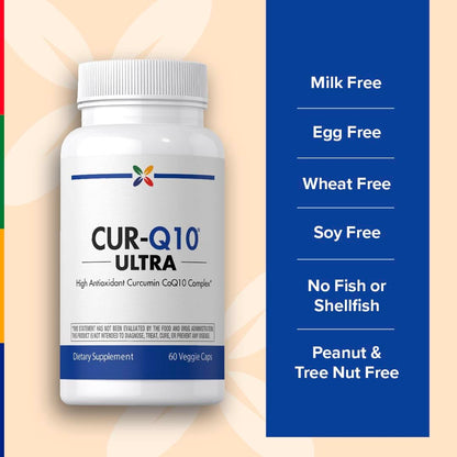 Stop Aging Now - CoQ10 200mg - 60 Capsules - Antioxidant Curcumin Complex Supplement