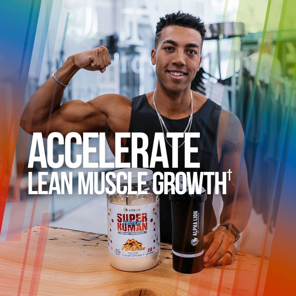ALPHA LION Superhuman Whey Protein Powder, Great Tasting Pure Whey Protein Isolate, Low Carb, Low Sugar, No Bloat Post Workout, Muscle Recovery & Growth (28 Servings, Orange Gainsicle)