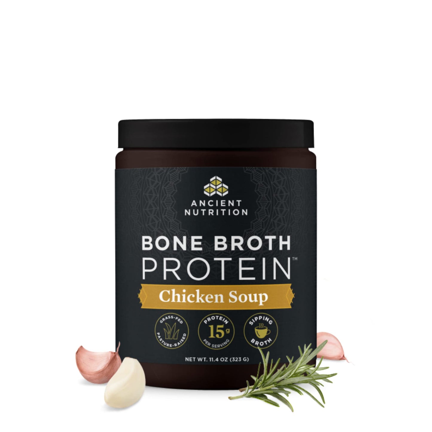 Ancient Nutrition Grass Fed, Cage Free, Bone Broth Protein Powder, 20g Protein, Hydrolyzed Collagen Peptides, Keto & Paleo Friendly, Supports Joint, Gut Health, Vanilla, 20 Servings