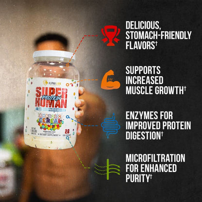 ALPHA LION Superhuman Whey Protein Powder, Great Tasting Pure Whey Protein Isolate, Low Carb, Low Sugar, No Bloat Post Workout, Muscle Recovery & Growth (28 Servings, Orange Gainsicle)