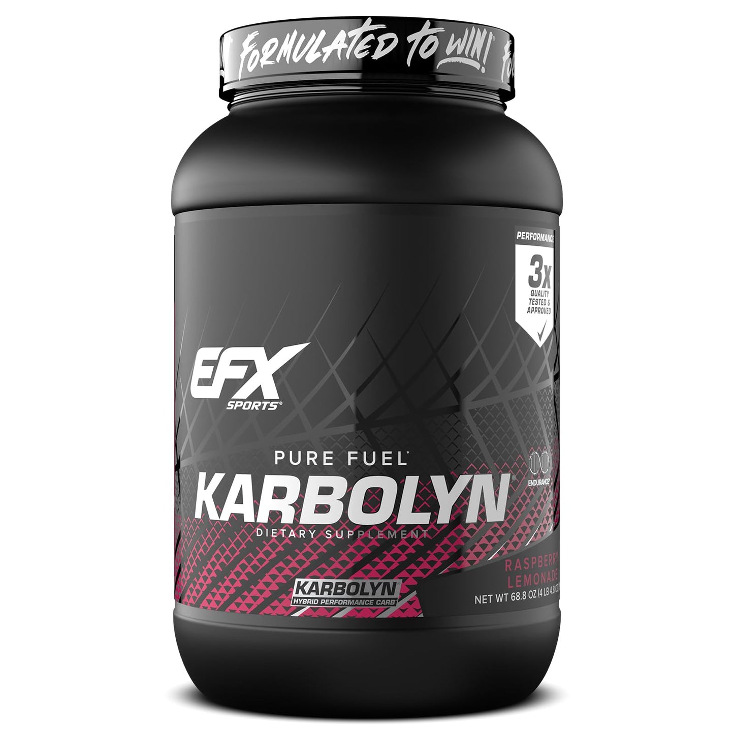 EFX Sports Karbolyn Fuel | Fast-Absorbing Carbohydrate Powder | Carb Load, Sustained Energy, Quick Recovery | Stimulant Free | 39 Servings (Neutral)