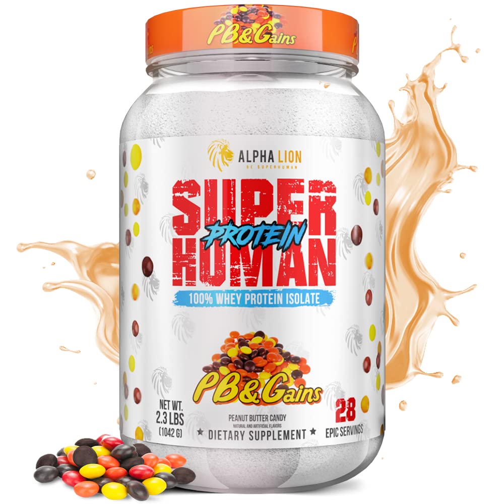 ALPHA LION Superhuman Whey Protein Powder, Great Tasting Pure Whey Protein Isolate, Low Carb, Low Sugar, No Bloat Post Workout, Muscle Recovery & Growth (28 Servings, Orange Gainsicle)