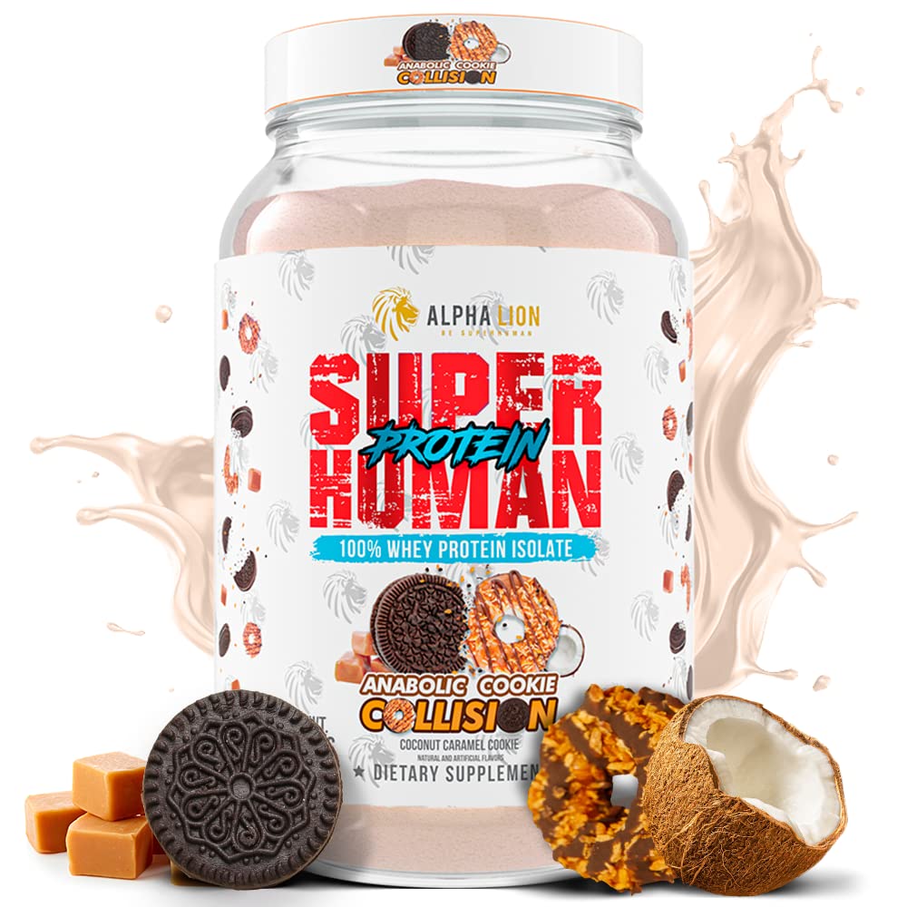 ALPHA LION Superhuman Whey Protein Powder, Great Tasting Pure Whey Protein Isolate, Low Carb, Low Sugar, No Bloat Post Workout, Muscle Recovery & Growth (28 Servings, Orange Gainsicle)
