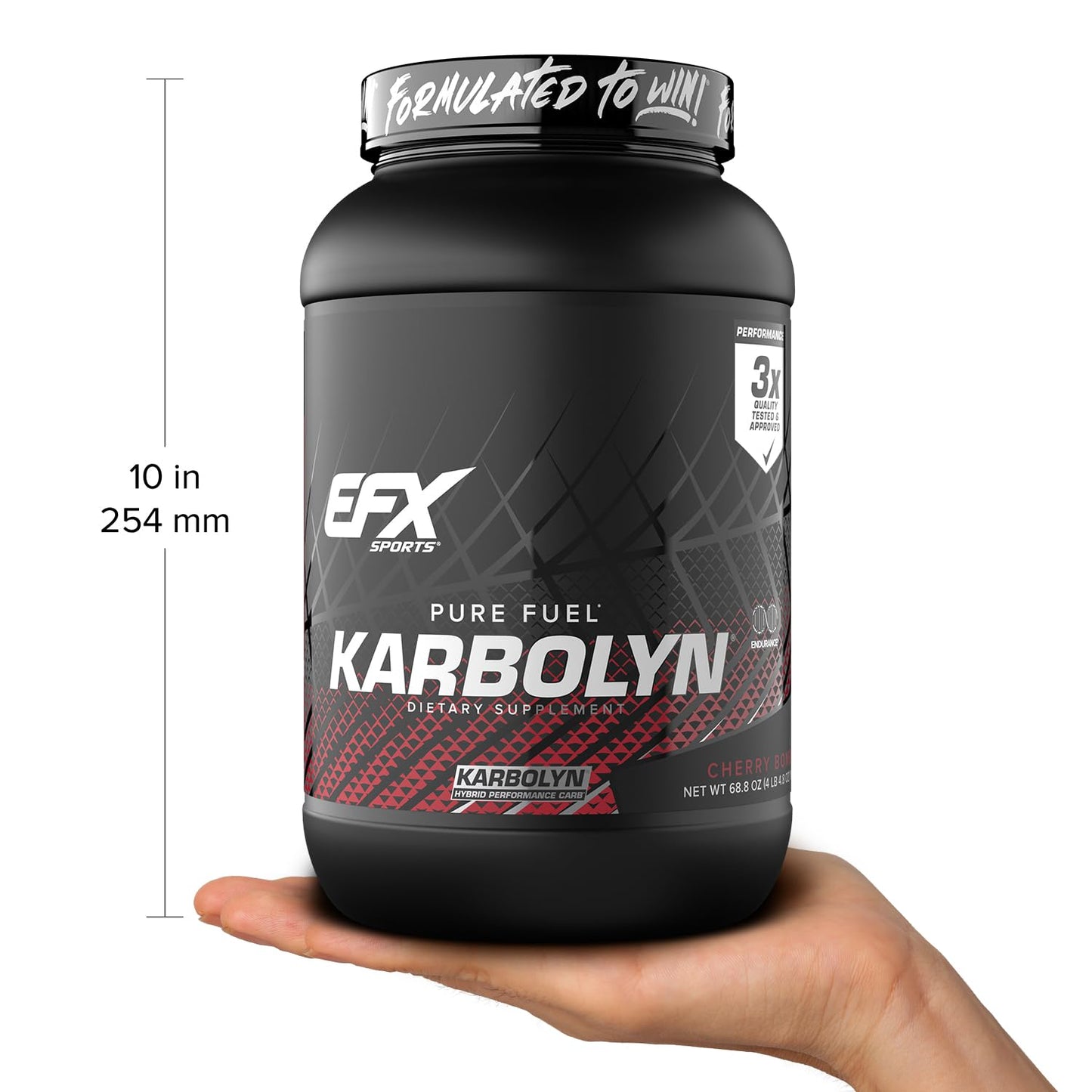 EFX Sports Karbolyn Fuel | Fast-Absorbing Carbohydrate Powder | Carb Load, Sustained Energy, Quick Recovery | Stimulant Free | 39 Servings (Neutral)