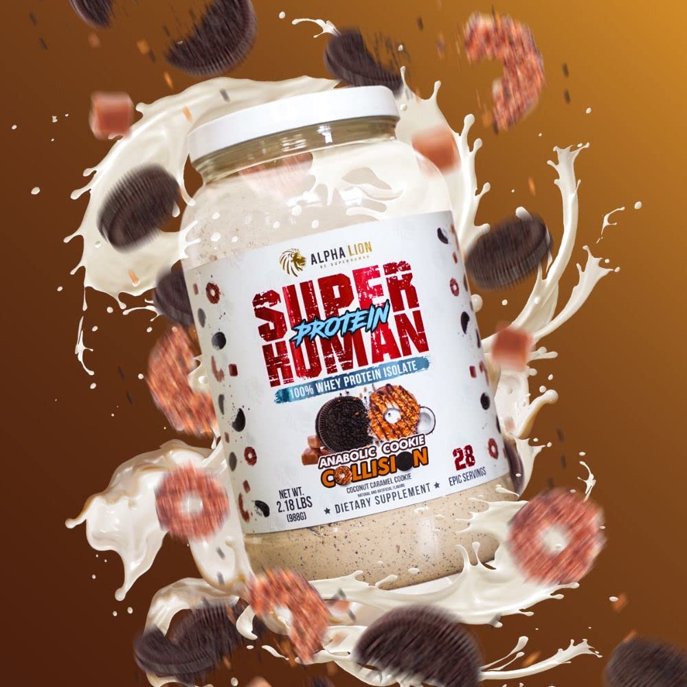 ALPHA LION Superhuman Whey Protein Powder, Great Tasting Pure Whey Protein Isolate, Low Carb, Low Sugar, No Bloat Post Workout, Muscle Recovery & Growth (28 Servings, Orange Gainsicle)