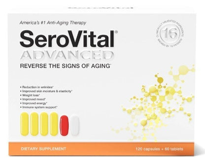 Serovital Advanced 180 Caps + Vital Proteins Collagen 360 Caps Wellness Bundle