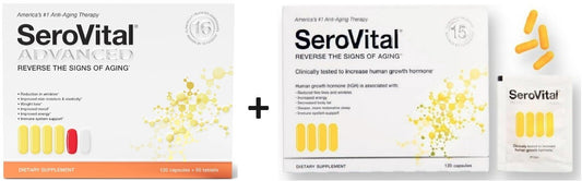 SeroVital (16+15) Bundle Renewal Complex 120 Ct + Advanced 120 Ct+60 Tab Dietary