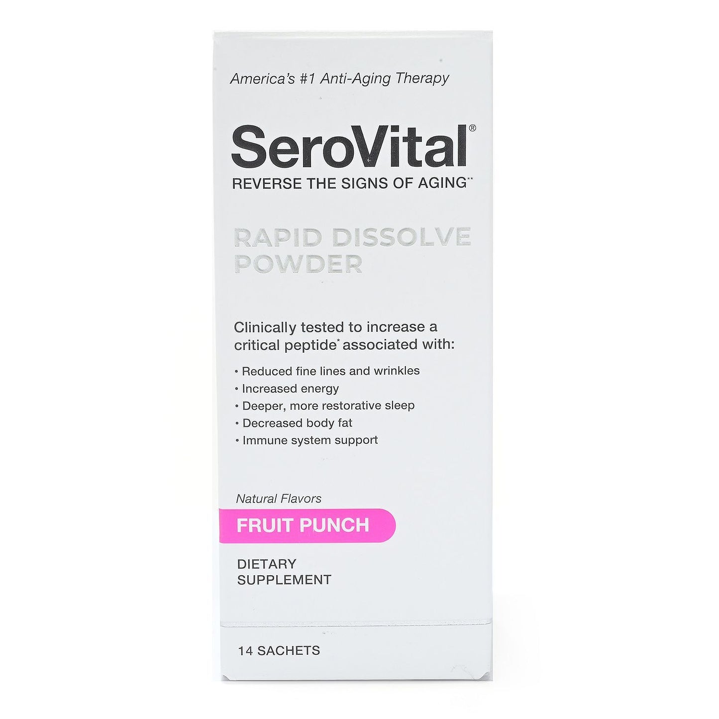 SeroVital Fruit Punch Powder 14ct Exp:01/2025 NO REFUNDS Pack of 3