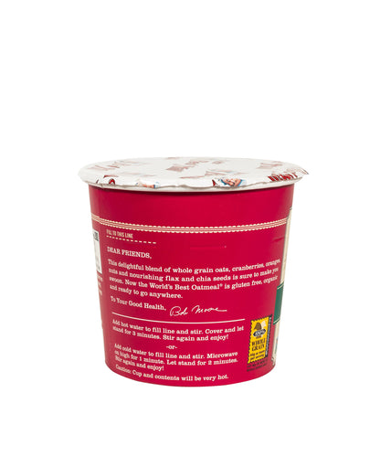 Bob's Red Mill Organic Oat Cup, Fruit & Seed, 1 cup (Pack of 12)- Non GMO, Whole Grain, Kosher