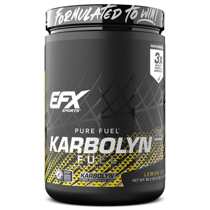 EFX Sports Karbolyn Fuel | Fast-Absorbing Carbohydrate Powder | Carb Load, Sustained Energy, Quick Recovery | Stimulant Free | 39 Servings (Neutral)