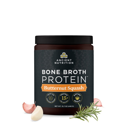 Ancient Nutrition Grass Fed, Cage Free, Bone Broth Protein Powder, 20g Protein, Hydrolyzed Collagen Peptides, Keto & Paleo Friendly, Supports Joint, Gut Health, Vanilla, 20 Servings