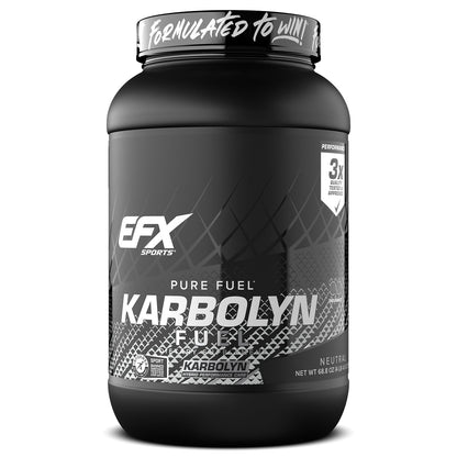 EFX Sports Karbolyn Fuel | Fast-Absorbing Carbohydrate Powder | Carb Load, Sustained Energy, Quick Recovery | Stimulant Free | 39 Servings (Neutral)
