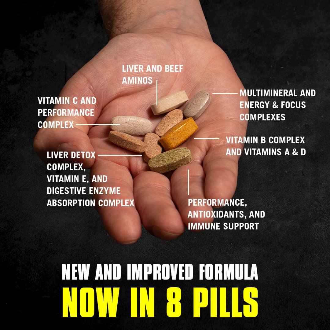 Animal Pak - Convenient All-in-One Vitamin & Supplement Powder - Zinc, Vitamins C, B, D, Amino Acids, Immune Support, Digestive Enzymes, and More - Daily Multivitamin for Women & Men - 60 Scoops