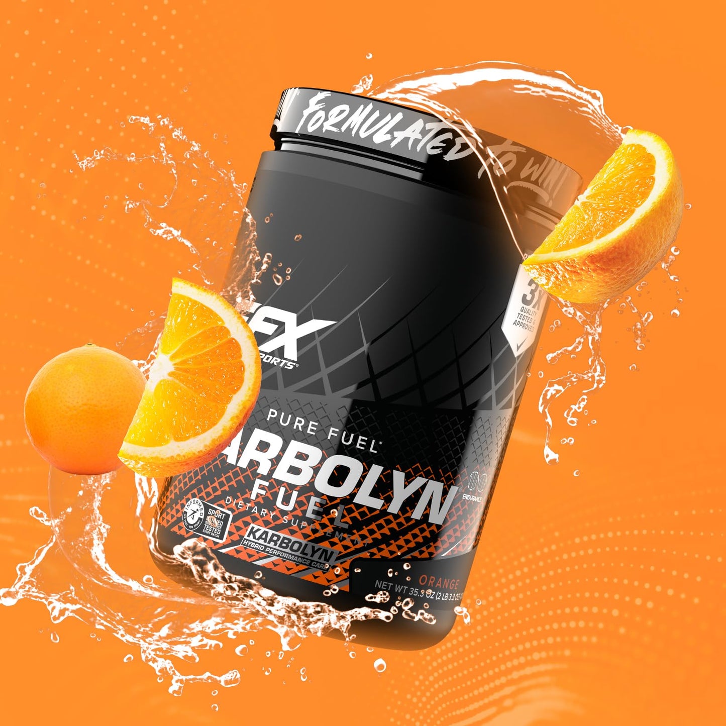 EFX Sports Karbolyn Fuel | Fast-Absorbing Carbohydrate Powder | Carb Load, Sustained Energy, Quick Recovery | Stimulant Free | 39 Servings (Neutral)