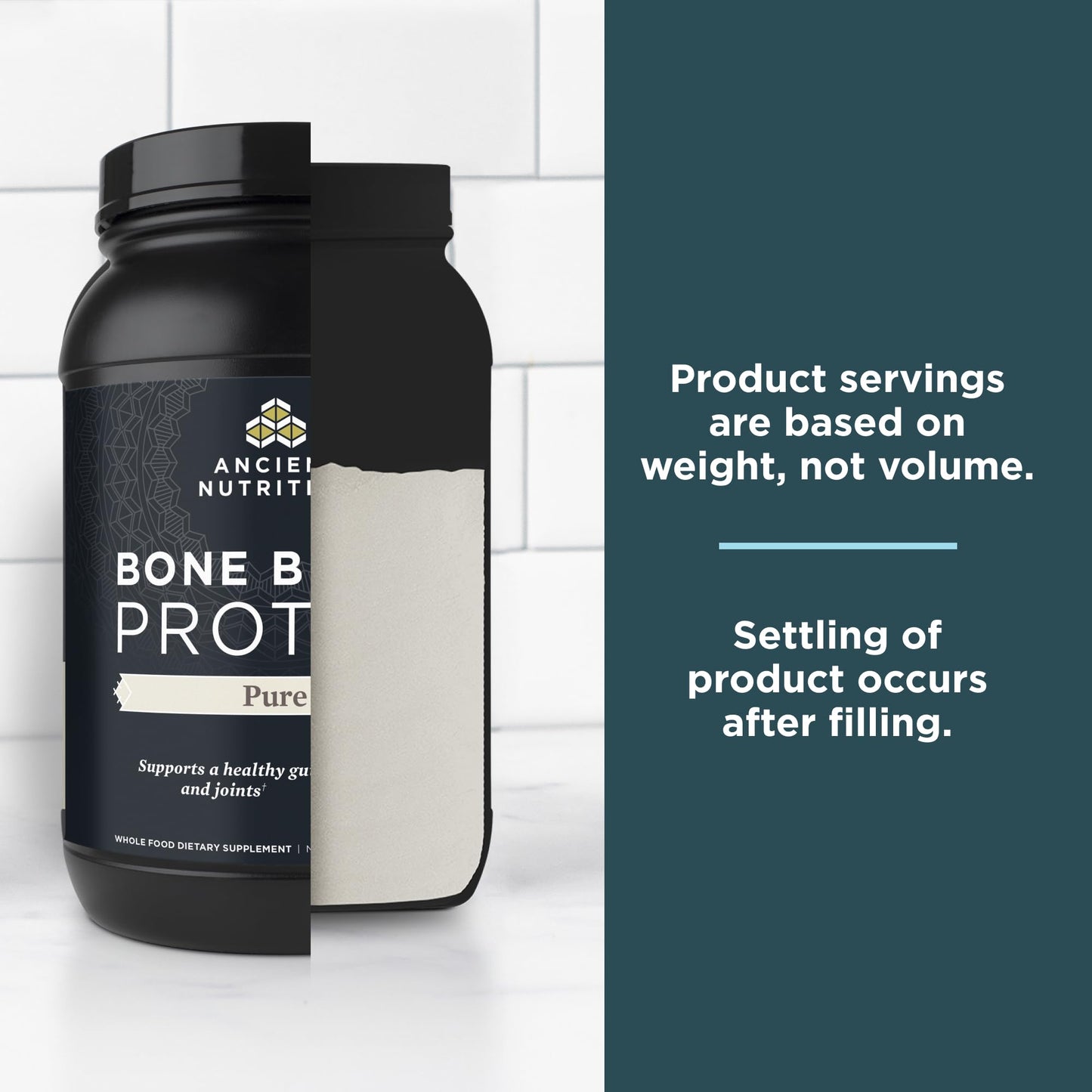 Ancient Nutrition Grass Fed, Cage Free, Bone Broth Protein Powder, 20g Protein, Hydrolyzed Collagen Peptides, Keto & Paleo Friendly, Supports Joint, Gut Health, Vanilla, 20 Servings