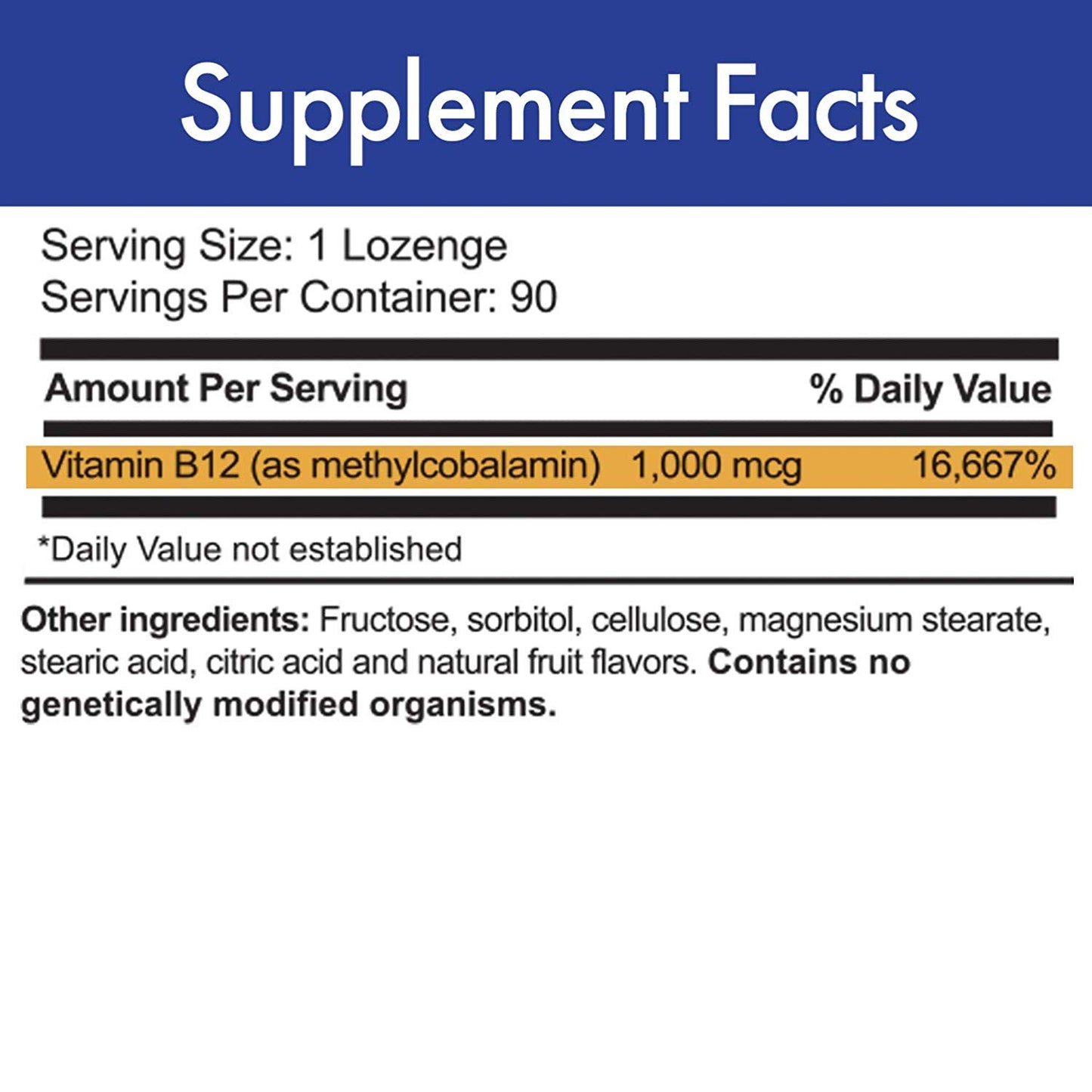 Stop Aging Now - MAX-B12 Lozenges 1000 MCG - Vitamin B12 1000mcg - Immune Support, Natural Energy and Brain Support Supplement - Supports Stress Relief Regulation - Natural Sleep Aid - 90 Lozenges