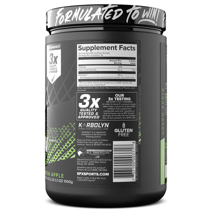 EFX Sports Karbolyn Fuel | Fast-Absorbing Carbohydrate Powder | Carb Load, Sustained Energy, Quick Recovery | Stimulant Free | 39 Servings (Neutral)