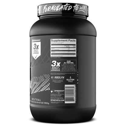 EFX Sports Karbolyn Fuel | Fast-Absorbing Carbohydrate Powder | Carb Load, Sustained Energy, Quick Recovery | Stimulant Free | 39 Servings (Neutral)