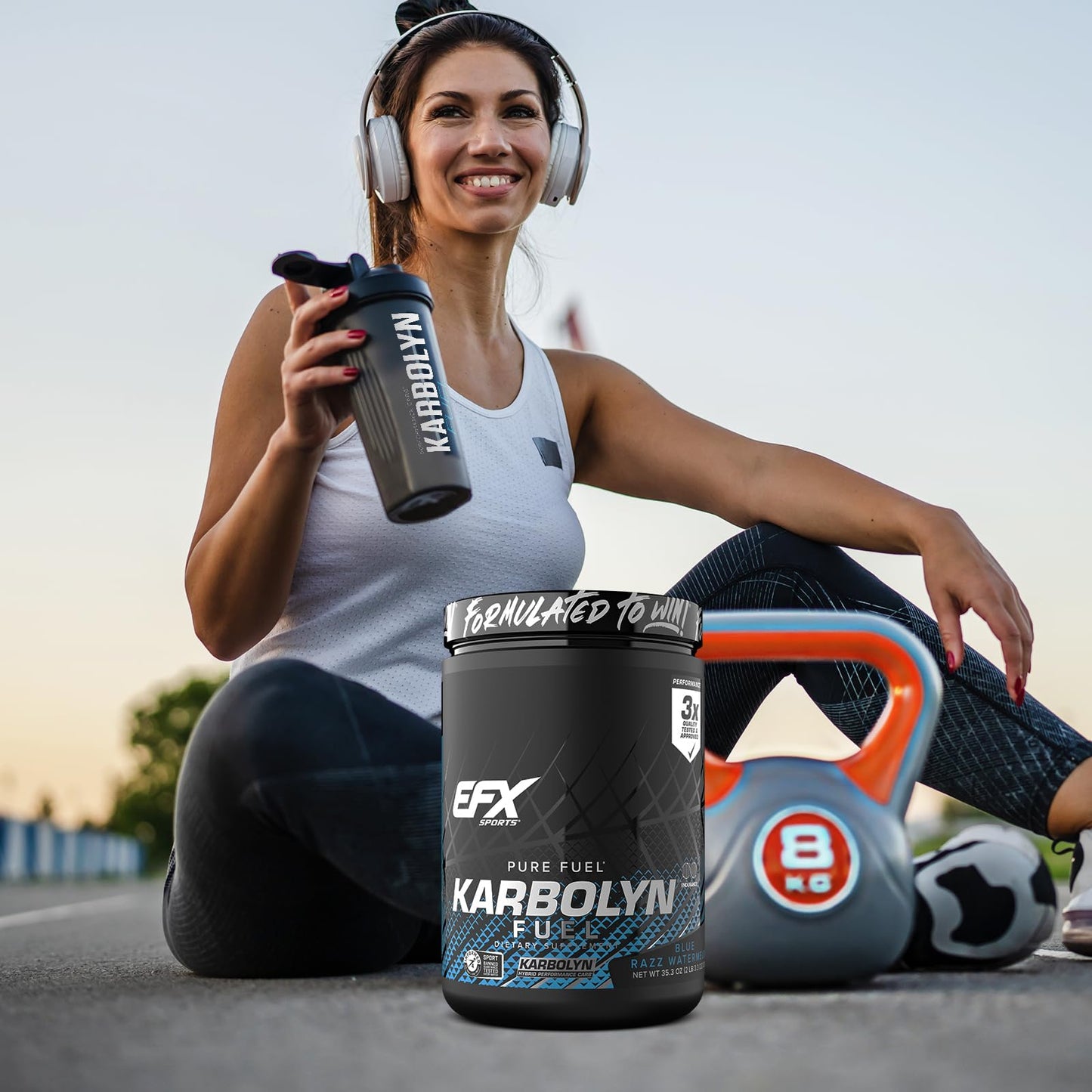 EFX Sports Karbolyn Fuel | Fast-Absorbing Carbohydrate Powder | Carb Load, Sustained Energy, Quick Recovery | Stimulant Free | 39 Servings (Neutral)