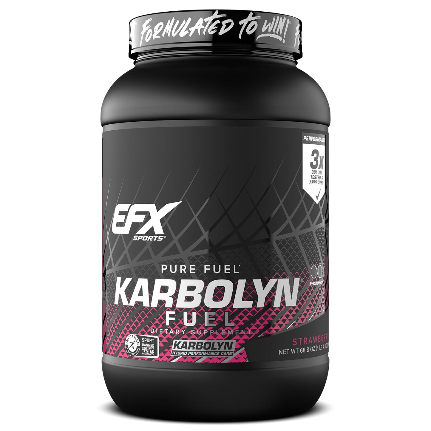 EFX Sports Karbolyn Fuel | Fast-Absorbing Carbohydrate Powder | Carb Load, Sustained Energy, Quick Recovery | Stimulant Free | 39 Servings (Neutral)