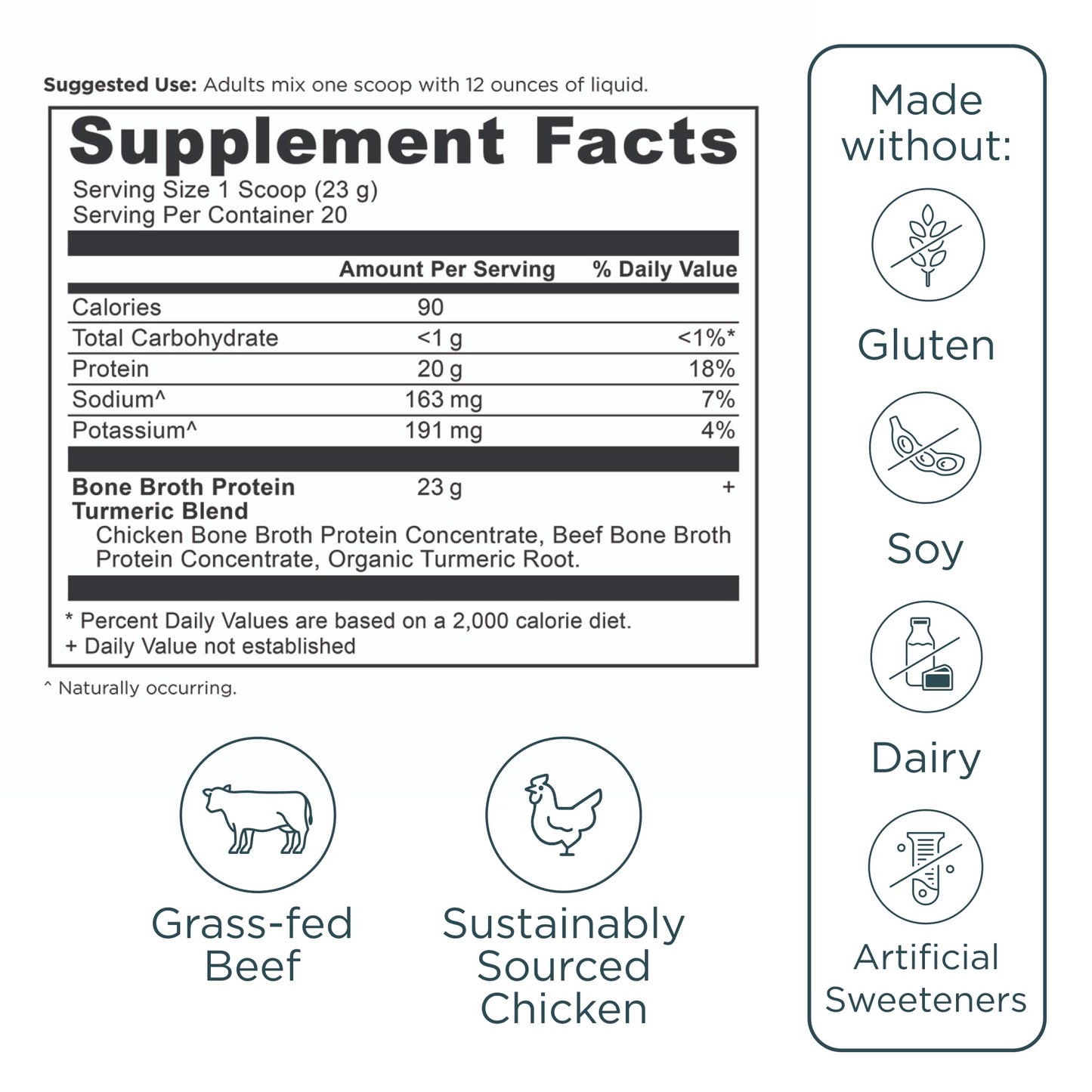 Ancient Nutrition Grass Fed, Cage Free, Bone Broth Protein Powder, 20g Protein, Hydrolyzed Collagen Peptides, Keto & Paleo Friendly, Supports Joint, Gut Health, Vanilla, 20 Servings