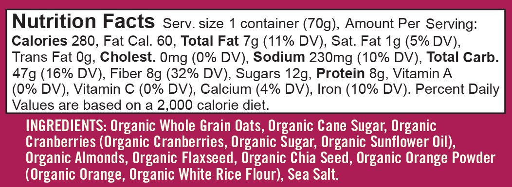 Bob's Red Mill Organic Oat Cup, Fruit & Seed, 1 cup (Pack of 12)- Non GMO, Whole Grain, Kosher