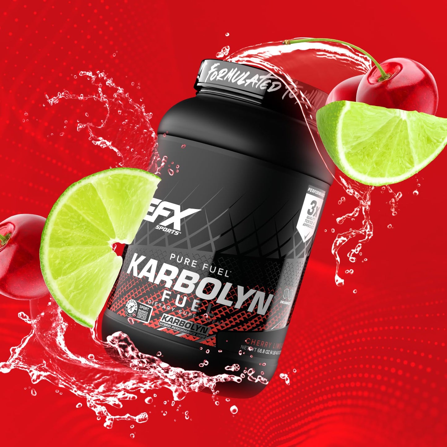 EFX Sports Karbolyn Fuel | Fast-Absorbing Carbohydrate Powder | Carb Load, Sustained Energy, Quick Recovery | Stimulant Free | 39 Servings (Neutral)