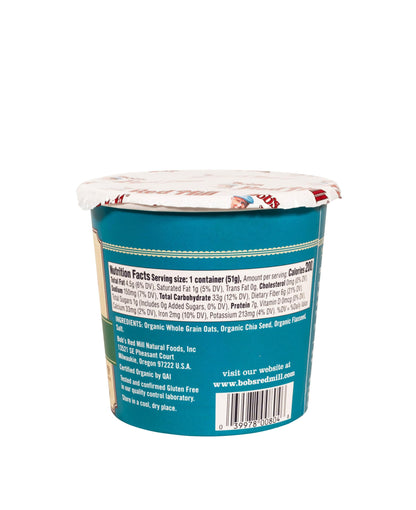 Bob's Red Mill Organic Oat Cup, Fruit & Seed, 1 cup (Pack of 12)- Non GMO, Whole Grain, Kosher