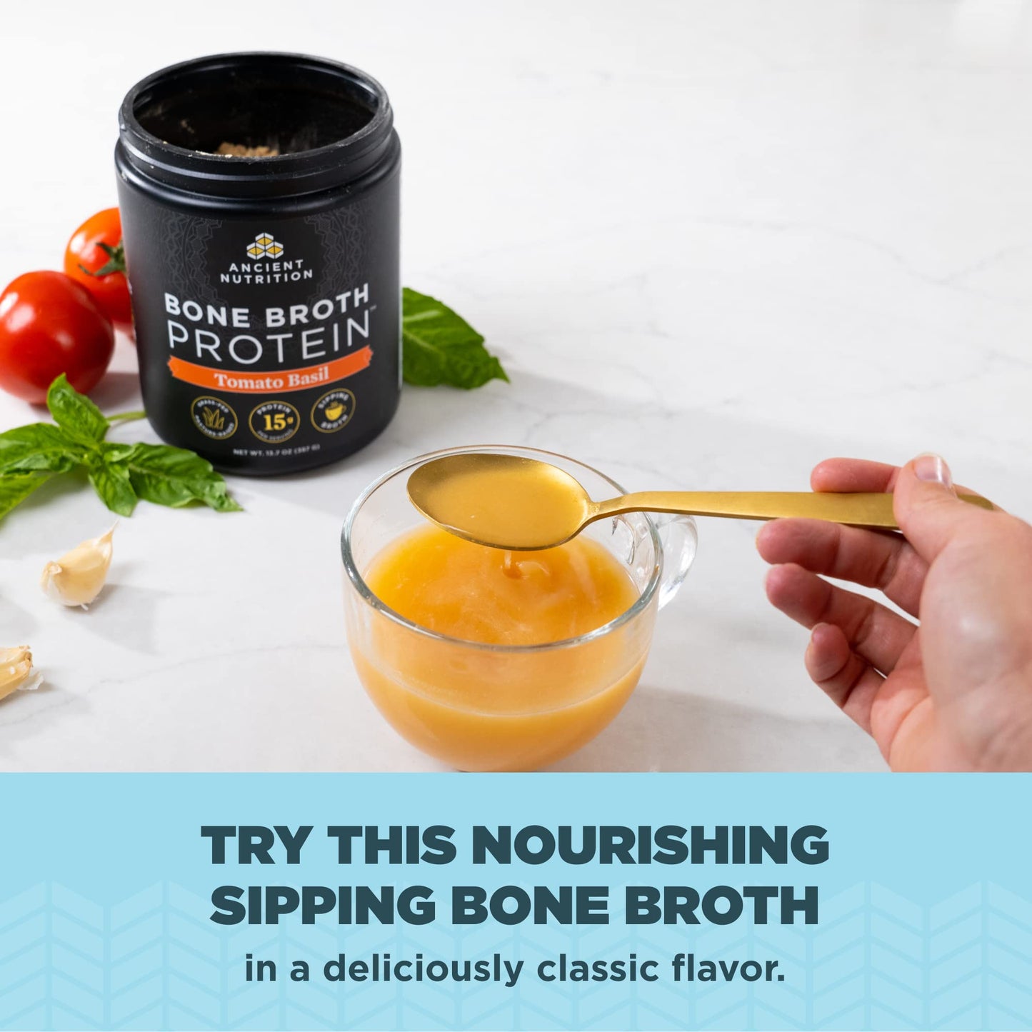 Ancient Nutrition Grass Fed, Cage Free, Bone Broth Protein Powder, 20g Protein, Hydrolyzed Collagen Peptides, Keto & Paleo Friendly, Supports Joint, Gut Health, Vanilla, 20 Servings