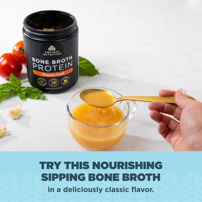Ancient Nutrition Grass Fed, Cage Free, Bone Broth Protein Powder, 20g Protein, Hydrolyzed Collagen Peptides, Keto & Paleo Friendly, Supports Joint, Gut Health, Vanilla, 20 Servings