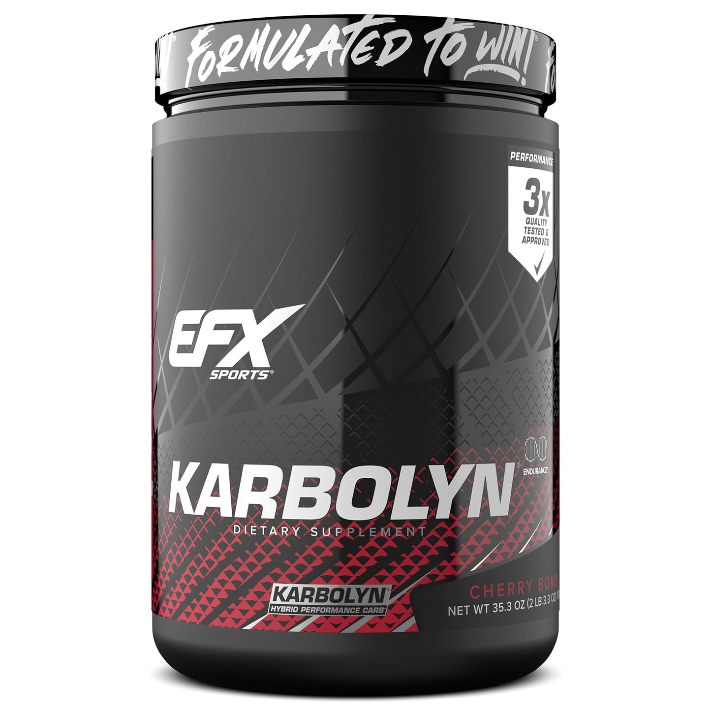 EFX Sports Karbolyn Fuel | Fast-Absorbing Carbohydrate Powder | Carb Load, Sustained Energy, Quick Recovery | Stimulant Free | 39 Servings (Neutral)
