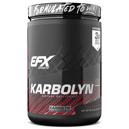 EFX Sports Karbolyn Fuel | Fast-Absorbing Carbohydrate Powder | Carb Load, Sustained Energy, Quick Recovery | Stimulant Free | 39 Servings (Neutral)
