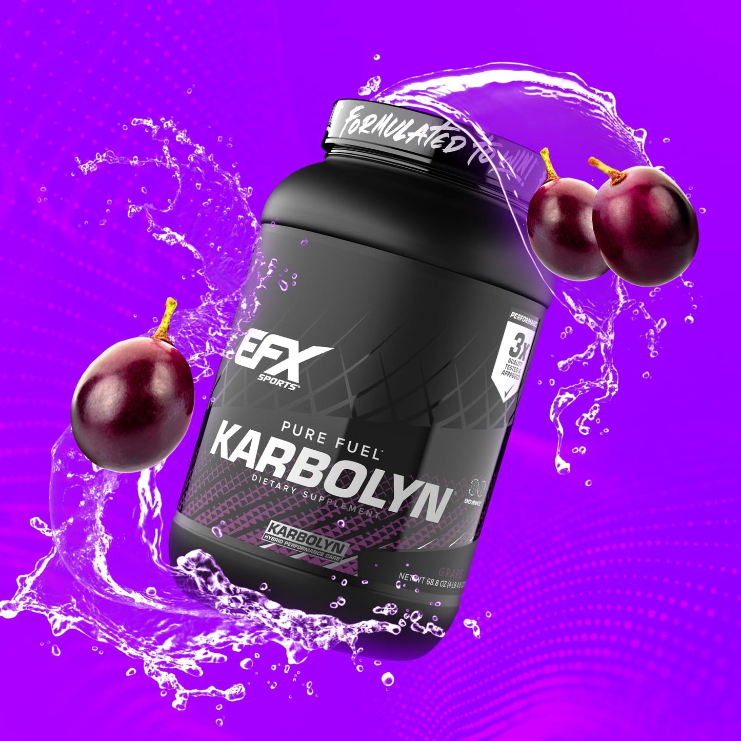 EFX Sports Karbolyn Fuel | Fast-Absorbing Carbohydrate Powder | Carb Load, Sustained Energy, Quick Recovery | Stimulant Free | 39 Servings (Neutral)