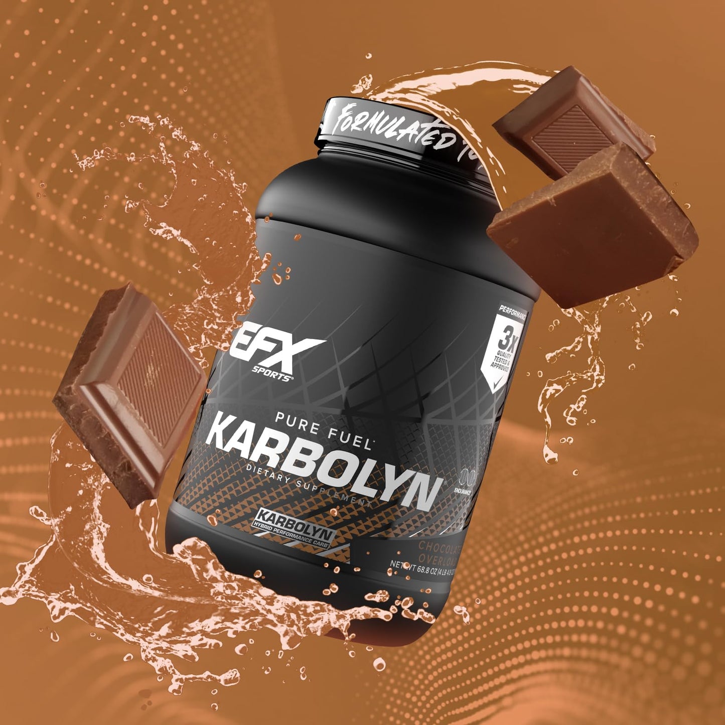 EFX Sports Karbolyn Fuel | Fast-Absorbing Carbohydrate Powder | Carb Load, Sustained Energy, Quick Recovery | Stimulant Free | 39 Servings (Neutral)
