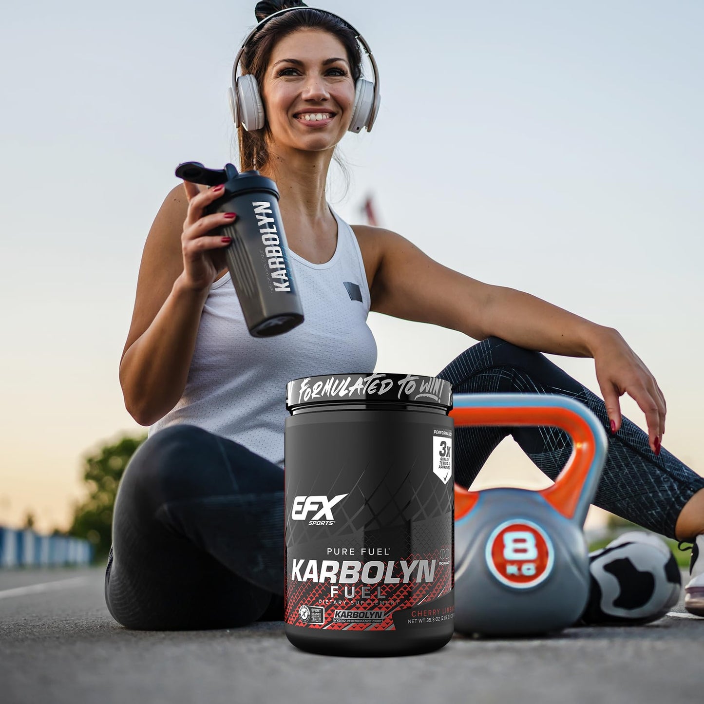 EFX Sports Karbolyn Fuel | Fast-Absorbing Carbohydrate Powder | Carb Load, Sustained Energy, Quick Recovery | Stimulant Free | 39 Servings (Neutral)