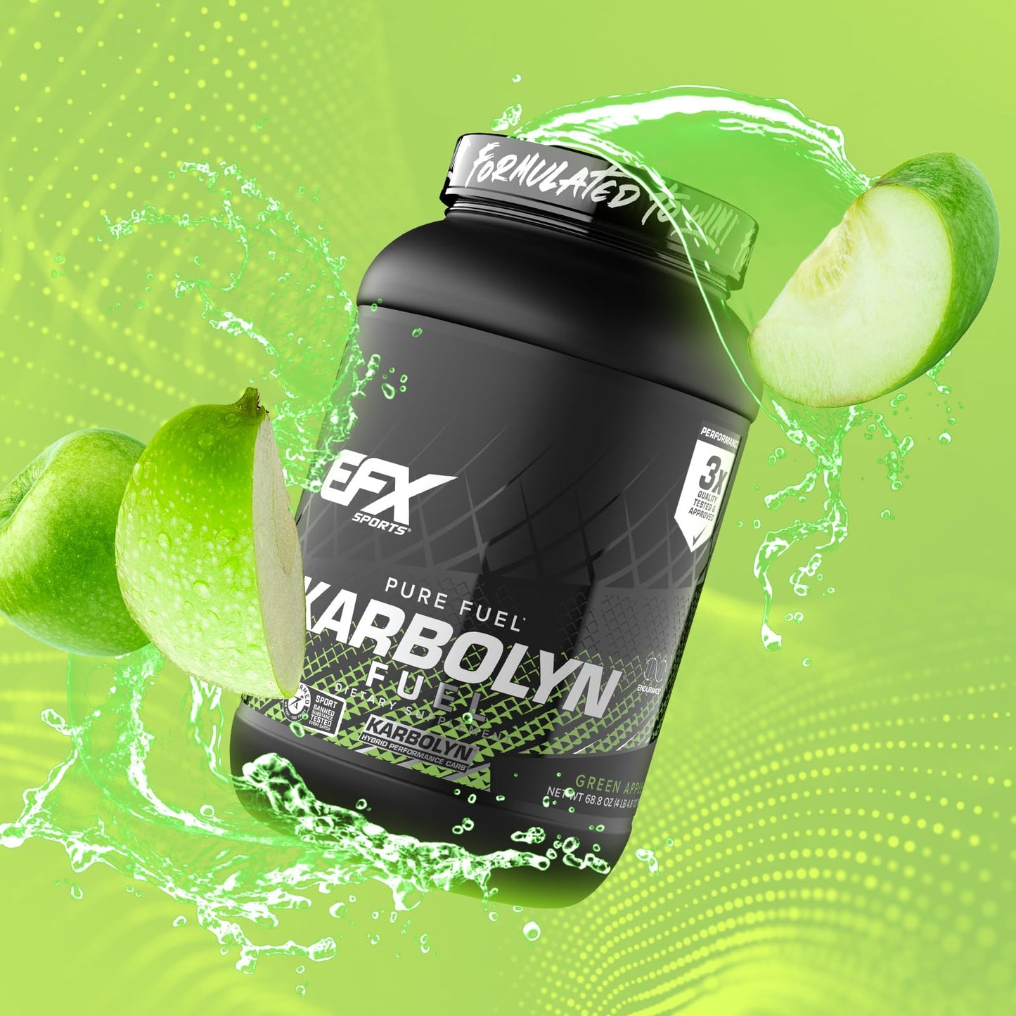EFX Sports Karbolyn Fuel | Fast-Absorbing Carbohydrate Powder | Carb Load, Sustained Energy, Quick Recovery | Stimulant Free | 39 Servings (Neutral)