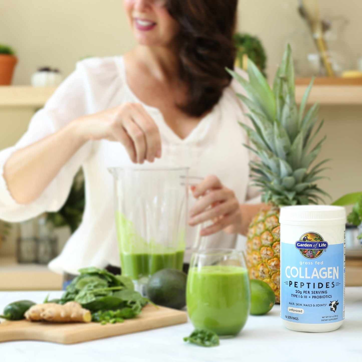 Garden of Life Grass Fed Collagen Peptides Powdr 20g Protein 9.87oz (Pack of 1 )