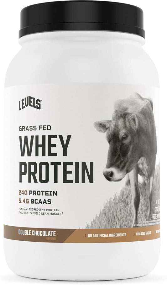 Grass Fed Whey Protein Powder, Double Chocolate, 2 lb (907 g) Pack of 2